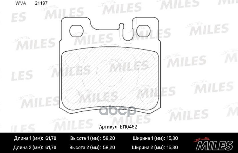 Колодки тормозные задние (Смесь Semi-Metallic) MERCEDES W210/W202/W124/W201/R129/R170/A208 CLK (TRW GDB987) E110462 Miles арт...