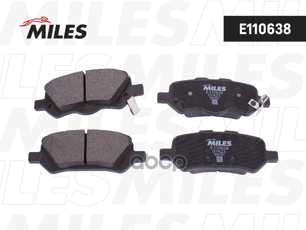 Колодки Тормозные Toyota Venza 08- Задние Miles арт. e110638