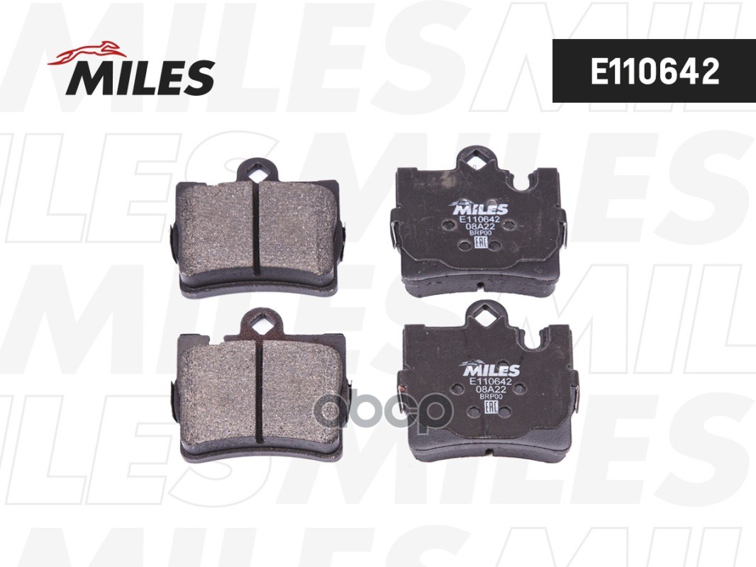 Колодки тормозные MERCEDES W220 S320-S600 98>05/C215 AMG задние Miles арт. e110642
