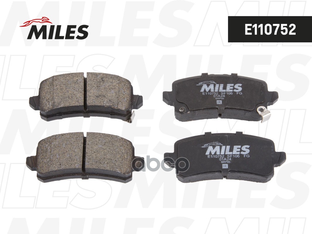 Колодки тормозные (Смесь Semi-Metallic) Колодки тормjозные.HAVAL DARGO/H3/JOLION  4WD - задние E110752 Miles арт. E110752