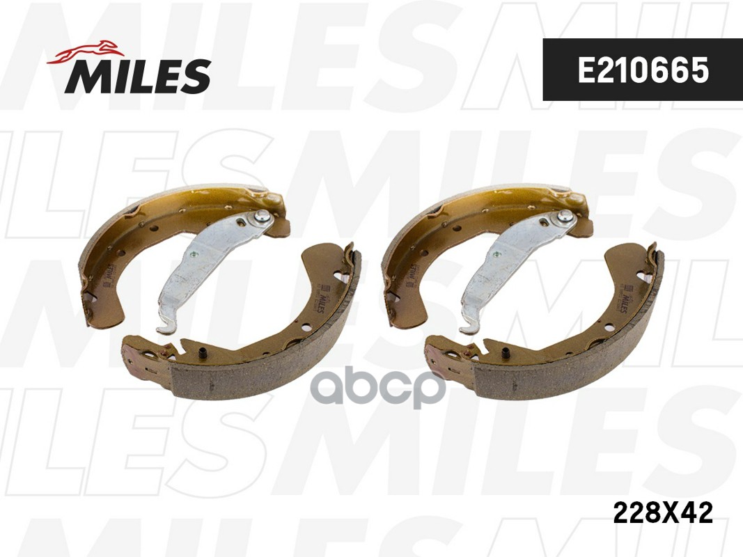 Колодки тормозные барабанные  OPEL ASTRA F/G/H/VECTRA B 95-03/ZAFIRA 99-05 (TRW GS8637) E210665 Miles арт. E210665