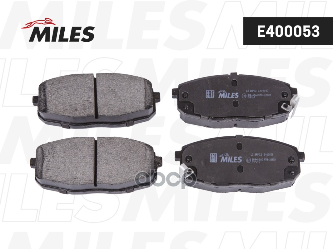 Колодки тормозные дисковые передние Miles арт. E400053