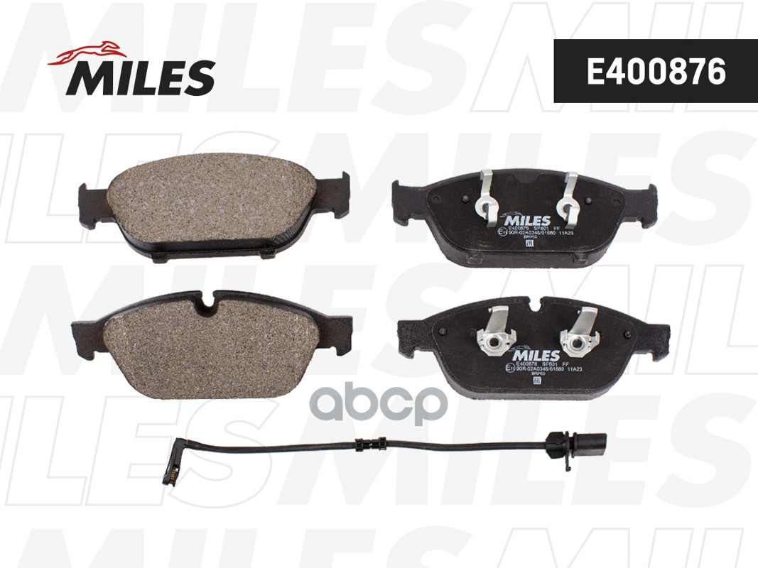 Колодки тормозные AUDI A6 11-18/A8 3.0-4.2 (1LL) 09- передние Miles арт. e400876