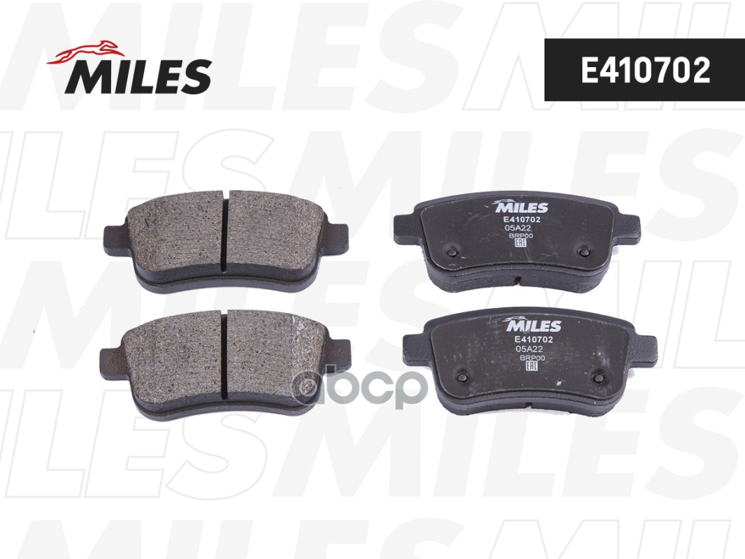 Колодки тормозные дисковые задние с элек. стоян. торм. Miles арт. E410702