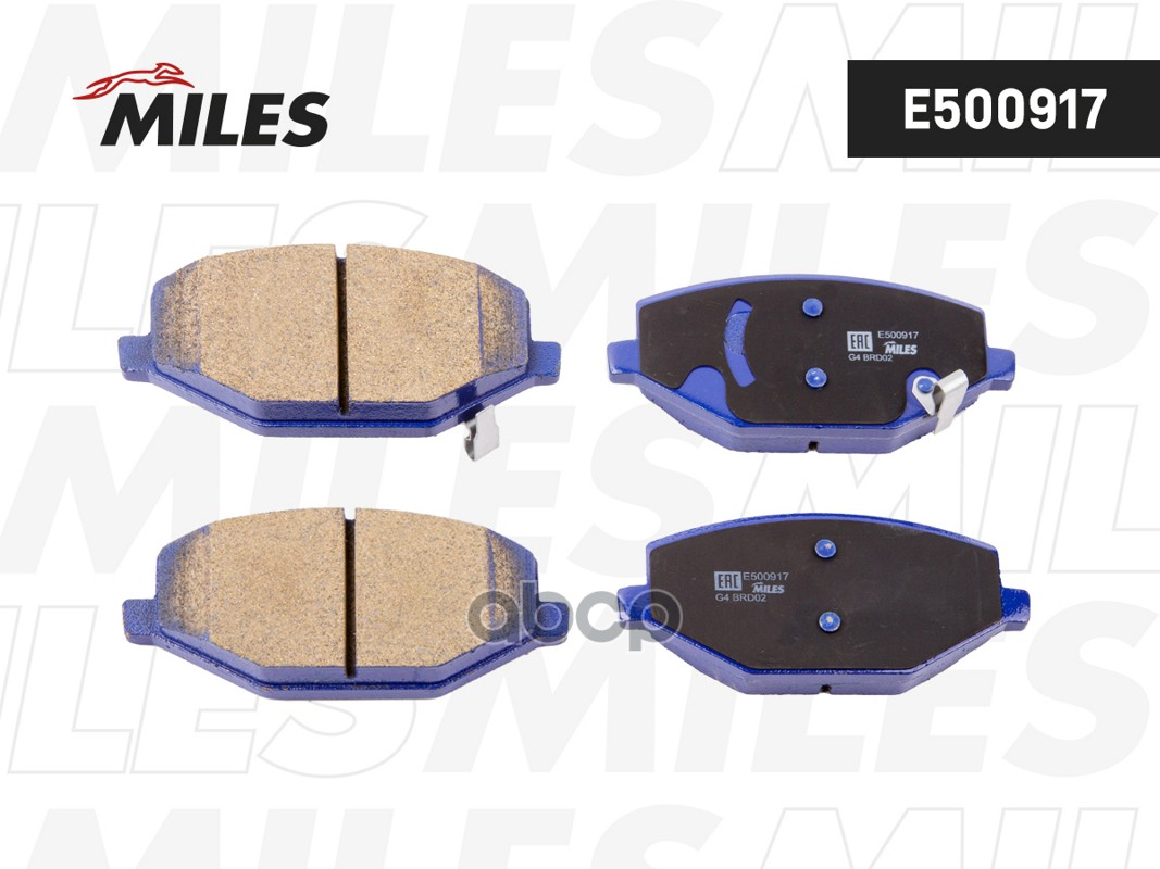 Колодки тормозные передние (Смесь CERAMIC серия PRO) GEELY COOLRAY 20-  E500917 Miles арт. E500917