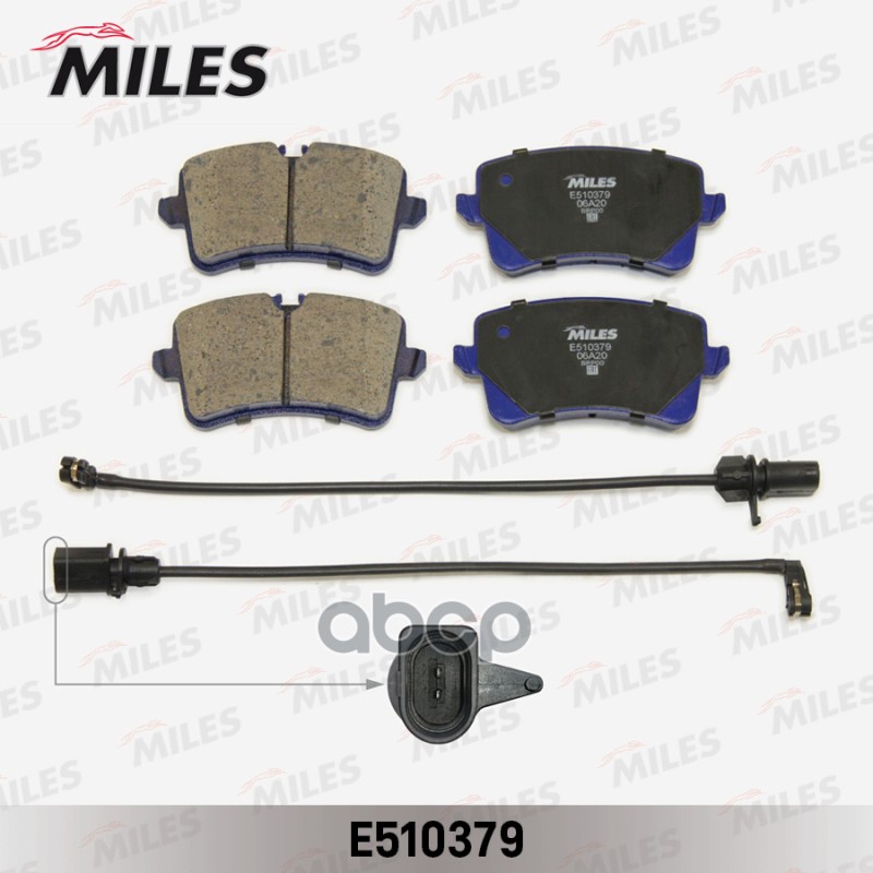 Колодки тормозные AUDI A6 11-/A7 10- задние с датч. Ceramic Miles арт. e510379