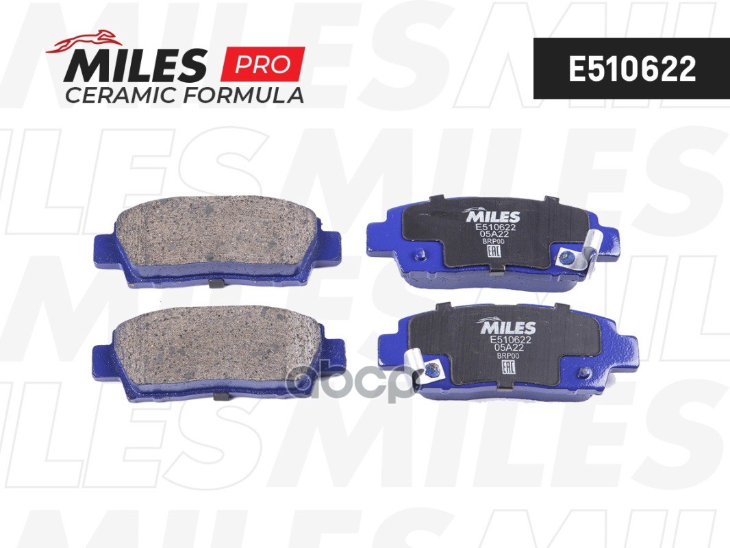 Колодки тормозные TOYOTA CHASER/CRESTA/MARK II 92-96/CROWN/AVALON 94-01 задние Ceramic Miles арт. e510622