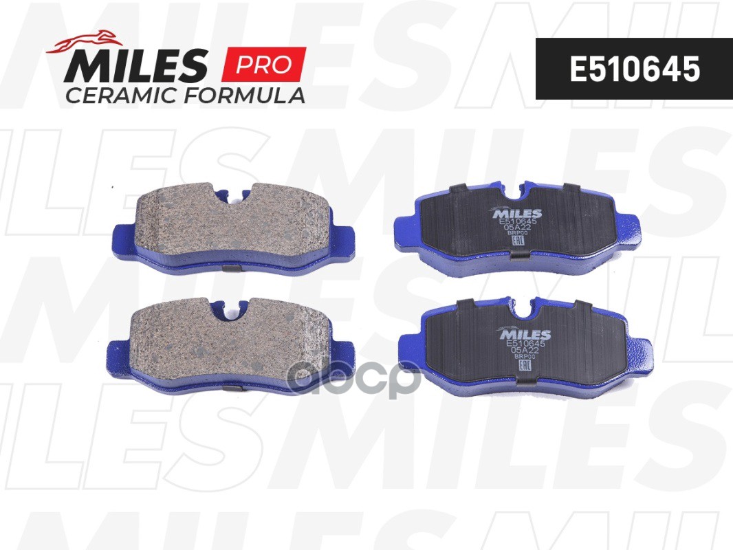 Колодки тормозные задние (Смесь CERAMIC серия PRO) MERCEDES-BENZ VITO (447) 14- (TRW GDB2102) E510645 Miles арт. E510645
