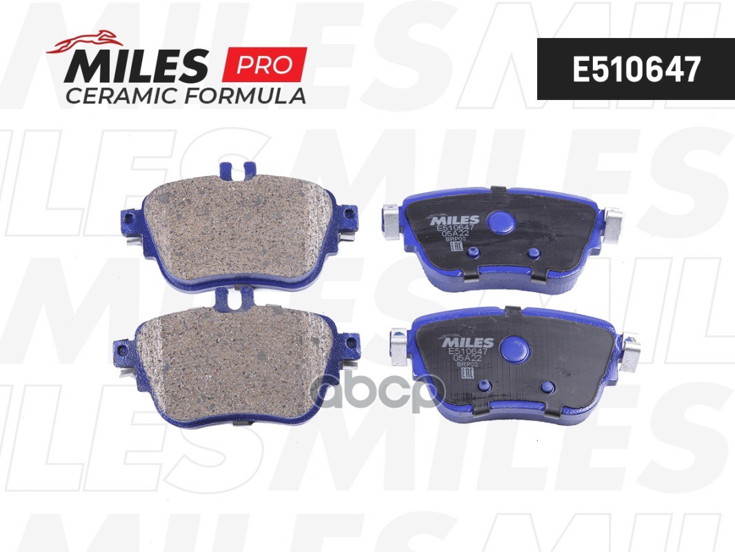 Колодки тормозные задние (Смесь CERAMIC серия PRO) MERCEDES W213 16- (TRW GDB2155) E510647 Miles арт. E510647