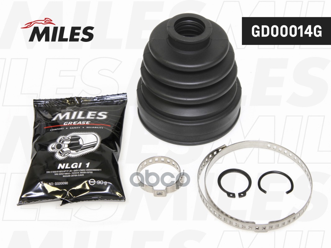 Пыльник ШРУСа NISSAN QASHQAI I/X-TRAIL T31 2.0 07- внутр. пер. (со смазкой) Miles арт. GD00014G