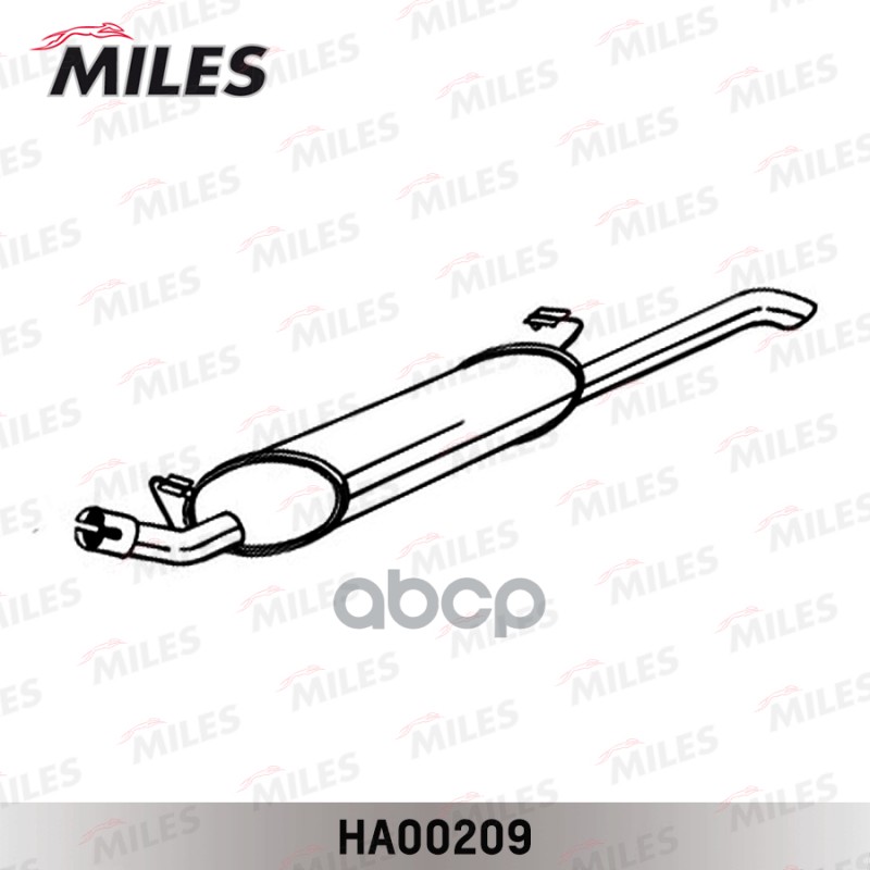 Глушитель Opel Vectra A 1.4/1.6/1.8/1.7D/Td 88-95(Sedan) Miles арт. ha00209