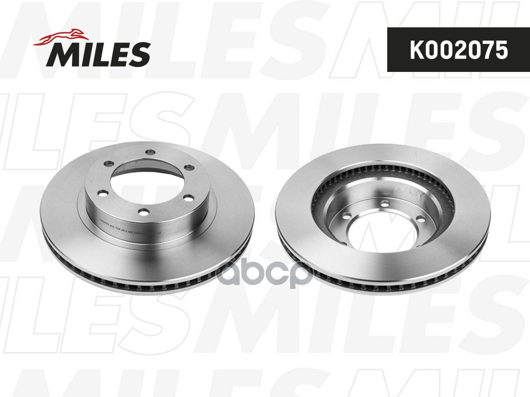 Диск тормозной передний D319мм. вентилируемый TOYOTA 4 RUNNER/FJ CRUISER/HILUX/TACOMA K002075 Miles арт. K002075
