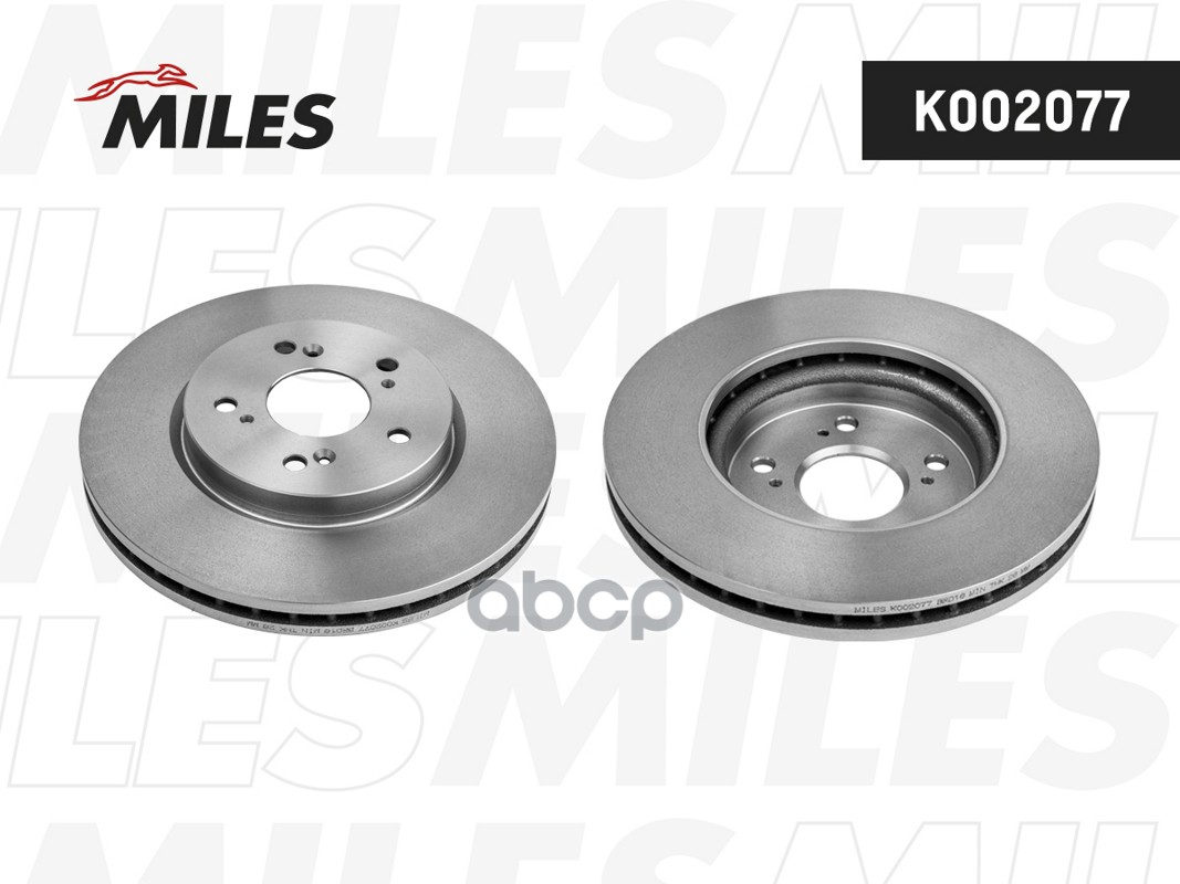 Диск тормозной передний вентилируемый Miles арт. K002077