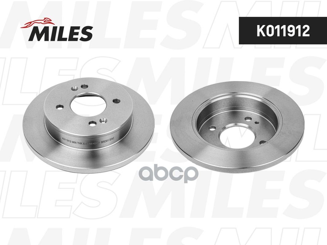 Диск тормозной HYUNDAI i10 08-/KIA PICANTO 05- задний Miles арт. k011912