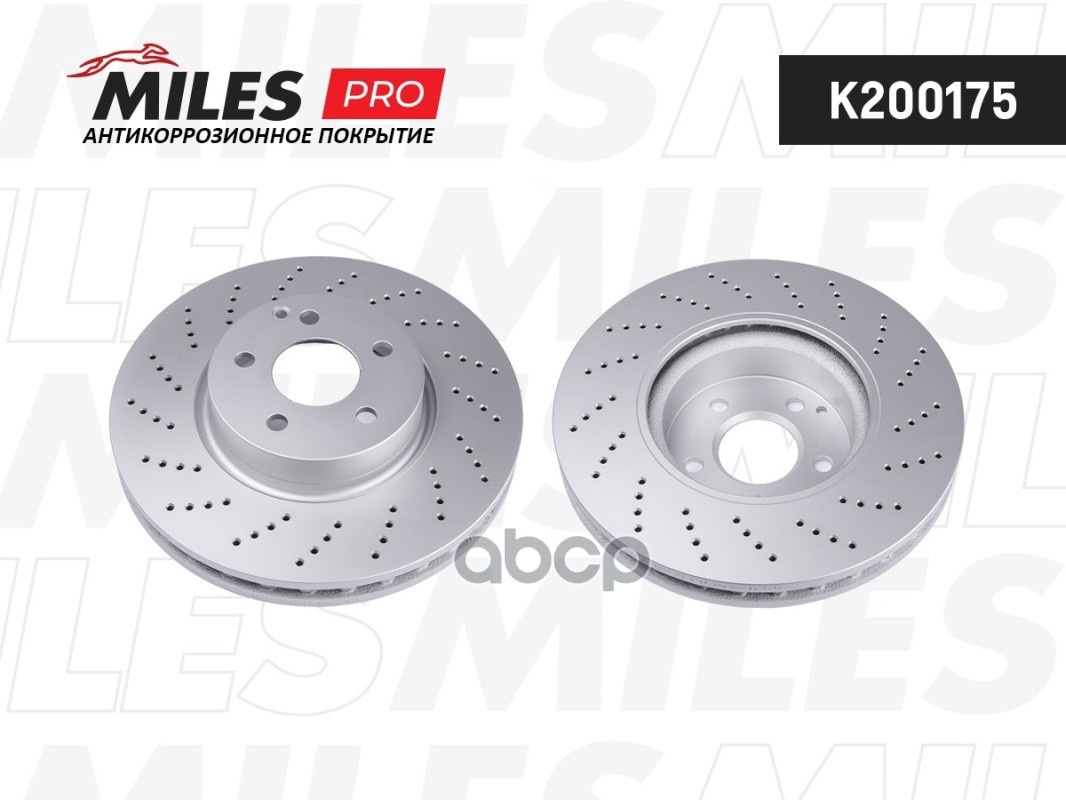 Диск тормозной MERCEDES W204 07-/W212 09- SPORT передний D=322мм.( с перфорацией ) Miles арт. k200175