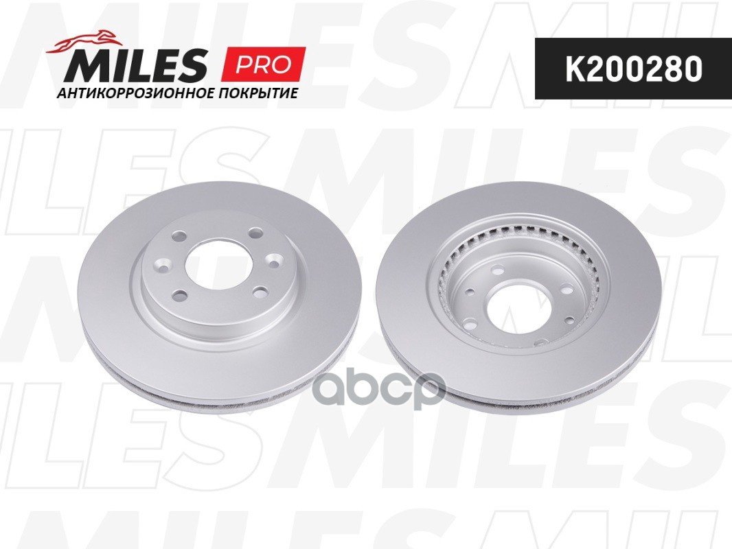 Диск тормозной (серия PRO с антикоррозионным покрытием) RENAULT LOGAN/SANDERO передний вент.D259мм. (TRW DF2586) K200280 Mile...