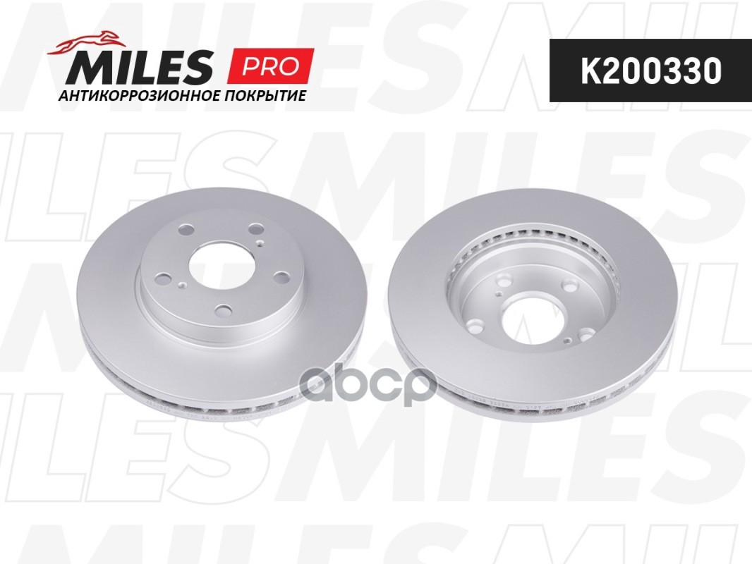 Диск тормозной TOYOTA AURIS 07- (пр-во Великобритания) передний вент.D=273мм. Miles арт. k200330