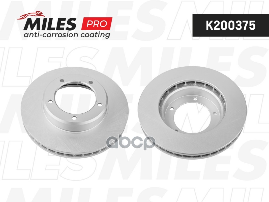 Диск тормозной (серия PRO с антикоррозионным покрытием) TOYOTA LAND CRUISER J100 4.2D/4.7 98-07 передний вент.  K200375 Miles...