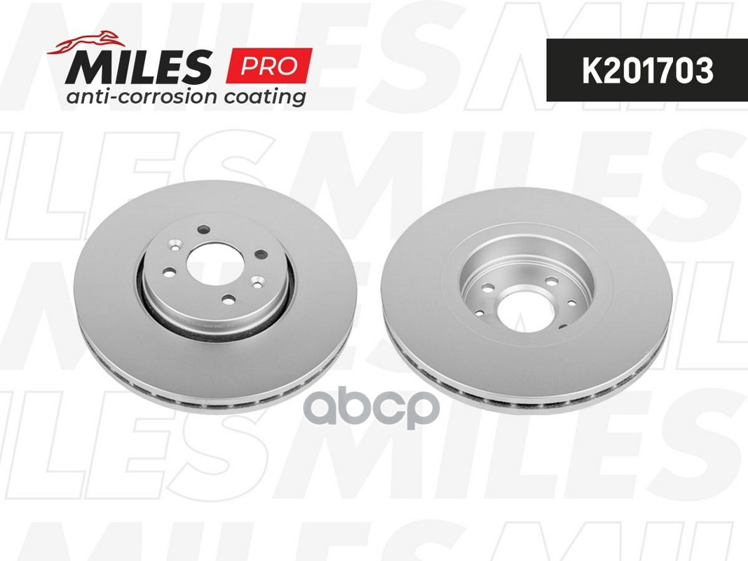 Диск тормозной RENAULT SCENIC II/GRAND SCENIC II 1.5-2.0 03- перед. вент.D=300мм Miles арт. k201703