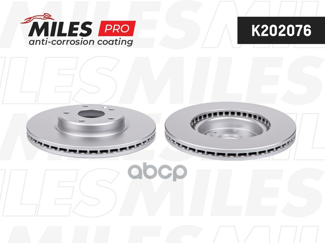 Диск тормозной (серия PRO с антикоррозионным покрытием) GEELY COOLRAY 20- передний D 296мм. K202076 Miles арт. K202076