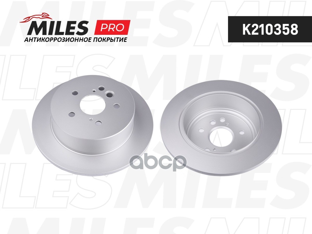 Диск тормозной (серия PRO с антикоррозионным покрытием) TOYOTA RAV 4 II 1.8-2.0 00-06 задний D303мм.  K210358 Miles арт. K210358