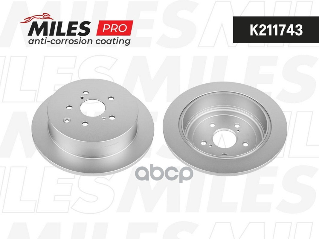 Диск тормозной (серия PRO с антикоррозионным покрытием) LEXUS RX 350 08- задний  K211743 Miles арт. K211743