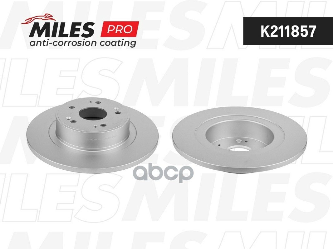 Диск тормозной (серия PRO с антикоррозионным покрытием) HAVAL F7/F7x- задний  K211857 Miles арт. K211857