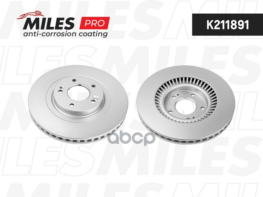 Диск тормозной (серия PRO с антикоррозионным покрытием) KIA CARENS II/III 1.6-2.0 02- задний D 275мм.  K211891 Miles арт. K21...