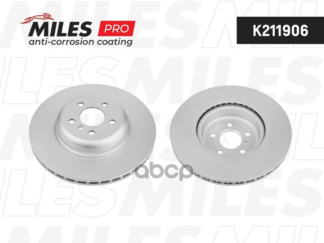 Диск тормозной BMW 5 G30/F90/7 G11/G12/X3 G01/X5 G05 задний вент. D 345мм. Miles арт. k211906