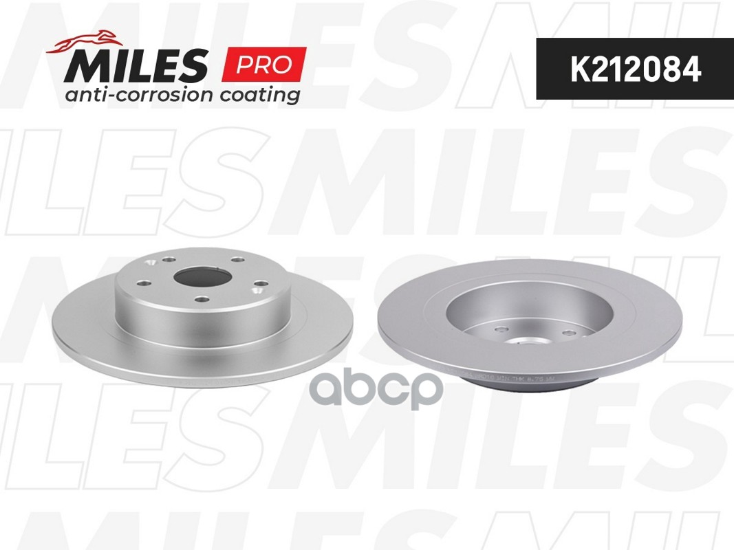 Диск тормозной (серия PRO с антикоррозионным покрытием) GEELY COOLRAY 20- задний D 285мм. K212084 Miles арт. K212084