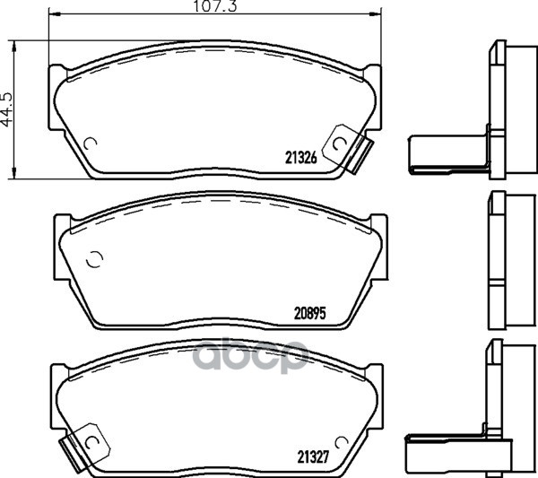 Колодки Торм.пер. Honda Civic, Crx Mintex арт. MDB1244