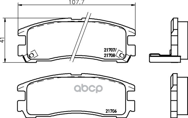 Колодки Тормозные Дисковые Задн. Cirrus Cirrus (Jr) Cirrus Cabriolet (Jr) Sebring Coupe (Fj) Sebring Mintex арт. mdb1481