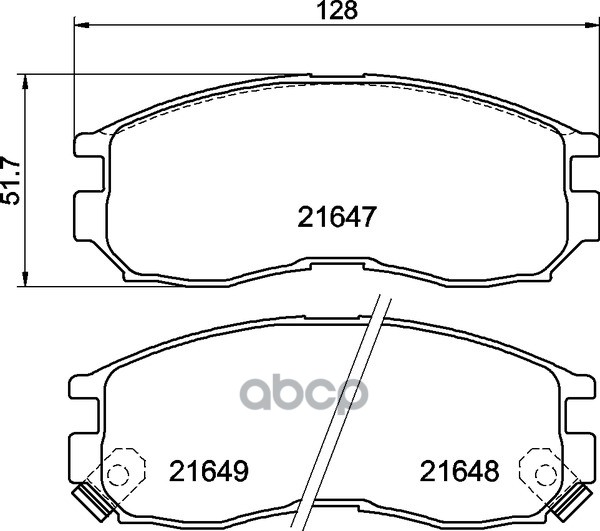 Колодки тормозные дисковые передн. SEBRING Coupe (FJ) ACCORD Mk IV (CB) ACCORD IV (CB) ACCORD IV Stu Mintex арт. mdb1509