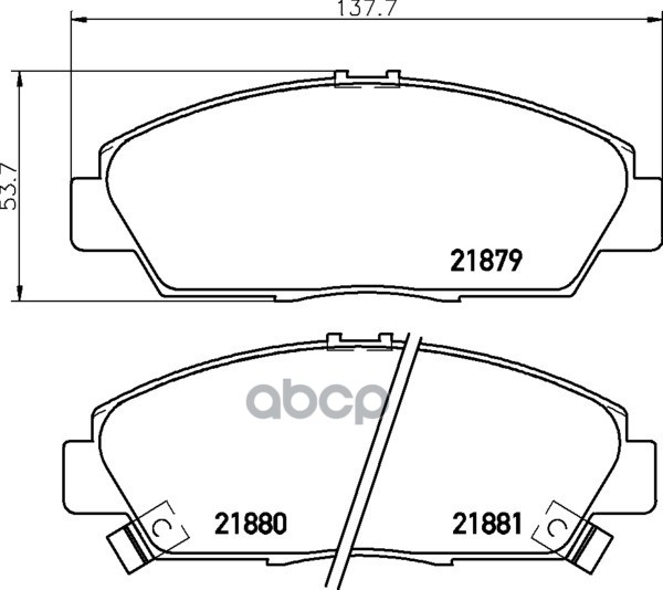 Колодки тормозные дисковые передн. ACCORD IV Aerodeck (CB) ACCORD Mk IV Estate (CB) ACCORD Mk IV Aer Mintex арт. mdb1635