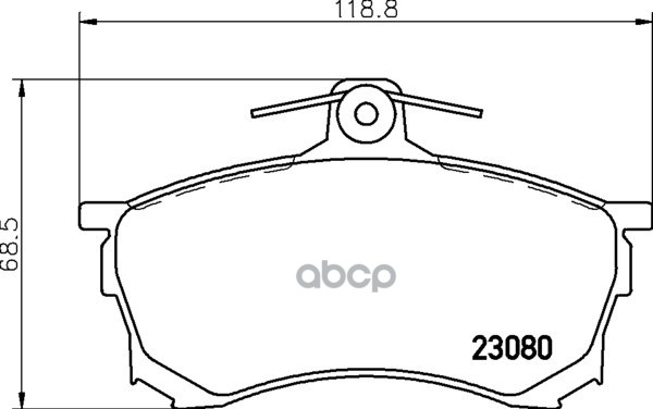 Колодки тормозные дисковые к-т 4 шт. MDB1726 Mintex арт. MDB1726