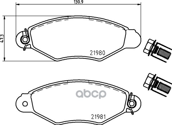 Колодки Тормозные Дисковые Передн. Xsara Coupe (N0) 206 Schr?Gheck (2A/C) 206 Hatchback (2A/C) 206 S Mintex арт. mdb1837