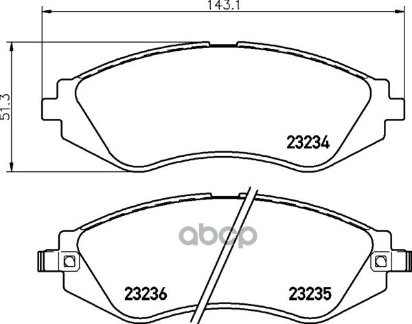 Колодки тормозные дисковые передн. EXCELLE ESTATE Kombi LACETTI (J200) LACETTI Kombi (J200) LACETTI Mintex арт. mdb1900
