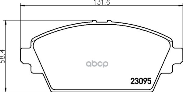 Колодки Тормозные Дисковые Передн. Almera Tino (V10) Primera (P12) Primera Hatchback (P12) Primera K Mintex арт. mdb2117