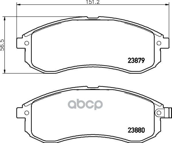 Колодки Тормозные Дисковые Передн. Colt/Rodeo (K7_t  K6_t) L 200 (K7_t  K6_t) Strada (K7_t  K6_t) Tr Mintex арт. mdb2252
