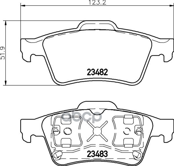 Колодки тормозные дисковые задн. PRIMERA (P12) PRIMERA Hatchback (P12) PRIMERA Kombi (WP12) PRIMERA Mintex арт. mdb2281