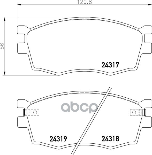 Колодки Тормозные Дисковые К-Т 4 Шт. Mdb2733 Mintex арт. MDB2733