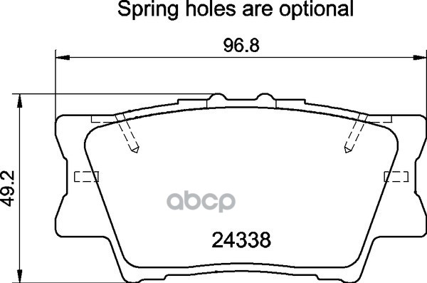 Колодки тормозные дисковые к-т 4 шт. MDB2787 Mintex арт. MDB2787