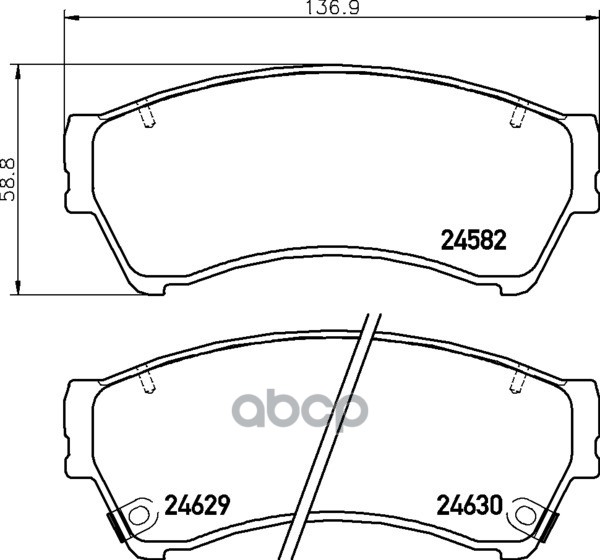 Колодки Тормозные Дисковые Передн. Zephyr/Mkz 6 (Gg) 6 Hatchback (Gg) 6 Stufenheck (Gg) 6 Saloon (Gg Mintex арт. mdb2935