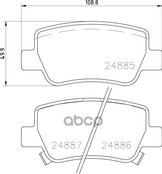 Колодки Тормозные Задние Mdb3036 Mintex арт. MDB3036