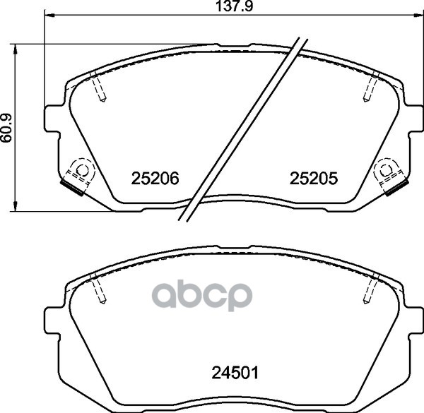 Колодки Тормозные Дисковые Передн. I40 (Vf) I40 Cw (Vf) Ix35 (Lm  El  Elh) Tucson (Jm) Tucson (Lm  E Mintex арт. mdb3166