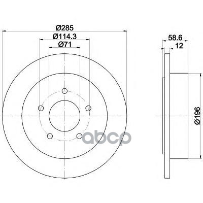 Диск Тормозной Задн. Explorer (U_) Explorer (U2) Explorer Mintex арт. mdc1335