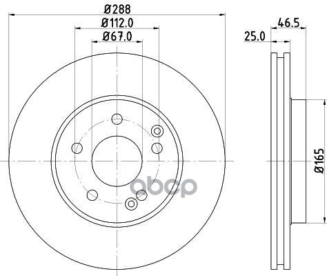 Диск Тормозной C-Class (W203)  C-Class Coupe (Cl203)  C-Class T-Model (S203)  Clc-Class (Cl203)  Clk Mintex арт. mdc852c