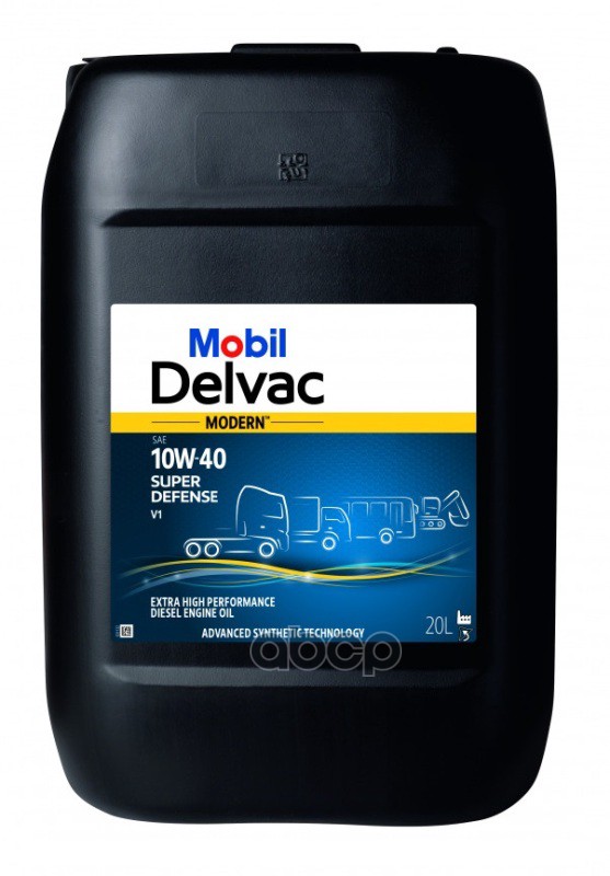Mobil Масло моторное MOBIL Delvac Modern Super Defense V1 10W-40 20 л 157342