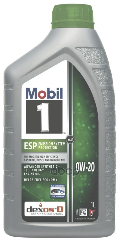 Mobil Масло моторное MOBIL 1 ESP X2 0W-20 1л (153439) 157783