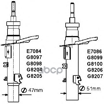 Амортизатор передний R (газ) MONROE G8097 Monroe арт. G8097